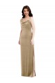 Sleeveless Champagne Sheath One Shoulder Black Tie Evening Gown / Prom Dress / Bridesmaid Dress Mississauga