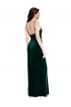 Sleeveless Dark Green Low Back Sheath Spaghetti Straps Prom Dress / Bridesmaid Dress Mississauga