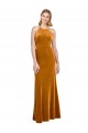 Sleeveless Gold Criss Cross Open Back A-Line Halter Neck Formal Evening Gown / Prom Dress / Bridesmaid Dress Mississauga