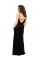 Sleeveless Black Open Back Sheath V-Neck Bridesmaid Dress Mississauga