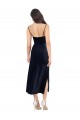Sleeveless Dark Navy Low Back Column Cowl Neck Formal Evening Gown / Prom Dress / Bridesmaid Dress Mississauga