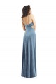 Sleeveless Dusty Blue Low Back Sheath Square Neck Formal Evening Gown / Prom Dress / Bridesmaid Dress Mississauga