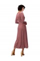 Long Sleeves Cinnamon Rose A-Line V-Neck Black Tie Prom Dress / Bridesmaid Dress Mississauga